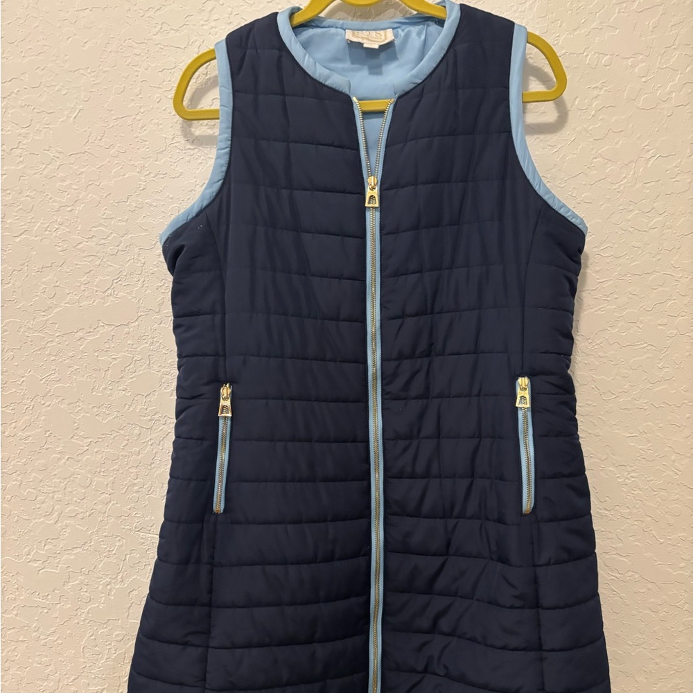 STS Sail to Sable long puffer vest blue L tuckernuck